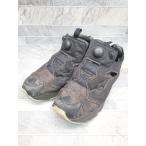 ◇ Reebok リーボック インスタポンプ フューリー GX8623 スニーカー シューズ サイズ24.0cm ブラック レディース P
