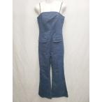 * SANSeLF солнечный собственный стрейч flare pants комбинезон темно-синий женский P