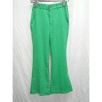 * Discoat disco -to простой цвет разрез flare pants размер S зеленый женский P