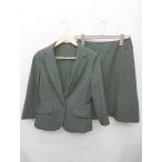 * Maydee? колени длина одиночный юбка костюм выставить верх и низ размер 11AR черный угольно-серый серия женский P