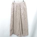 * LEPSIMrepsi.m в клетку талия резина гаучо брюки размер M оттенок коричневого женский E