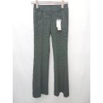 * Θ * * не использовался * VICKY Vicky с биркой полоса flare pants размер 0 черный белый женский мужской P