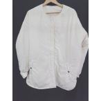 * ⊇ * JaVa Java свободно двусторонний длинный рукав с хлопком пальто размер L оттенок белого женский P