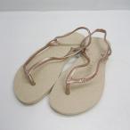 ◇ ⊂ havaianas　ハワイアナス サンダル サイズ22 グレージュ レディース E