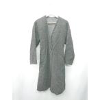 # ⊇ UNIQLO Uniqlo талия шнур имеется длинный рукав no color пальто размер S темно-серый женский E