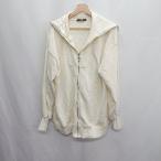 * ⊇ w closet Zip выше большой размер длинный рукав Parker размер F слоновая кость серия женский E