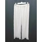 * ⊂ select MOCA select мокка плиссировать flare pants размер F слоновая кость женский P