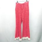 * ⊇ Irojikakeirojikake бахрома оборудование орнамент пирог ru flare pants надпись нет красный женский E