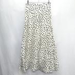 ショッピングダルメシアン ◇ ⊂ COLONY 2139 ダルメシアン柄 ロング フレア スカート サイズF アイボリー系 レディース E