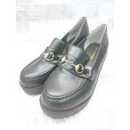 * Θ LibertyDoll большой размер толщина низ bit Loafer размер 45 черный мужской P