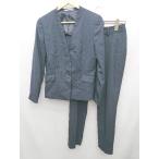 * Θ LES MUES Femmere Mu fam выставить верх и низ жакет брюки размер 9 темно-синий женский P