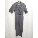 * ⊂ SLY Sly TAILOR короткий рукав Jump костюм все в одном размер 1 темно-серый женский P