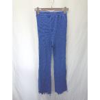 * Θ WHO'S WHO galleryf-zf- гарантия Lee кромка повреждение flare pants размер F голубой женский E