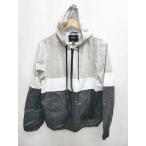 ◇ Θ FOREVER 21 フォーエバー21 長袖 ジップアップ パーカー サイズM グレー ブラック メンズ P