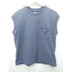 ◇ ⊂ DANTON ダントン ノースリーブ Tシャツ カットソー 表記なし ネイビー系 レディース P