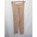 * ⊇ ABITOKYOabito-kyo-me Ran ji кабель вязаный брюки-джоггеры размер F оттенок бежевого женский E
