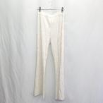 * ⊇ nano universe Nano Universe ребра вязаный хлопок flare pants размер 38 слоновая кость серия женский E