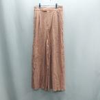 * ⊂ 12CLOSET талия резина flare pants размер 40 Pink Lady -sE