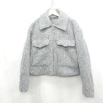 ■ ⊇ ZARA ザラ 長袖 コート サイズL グレー レディース E