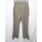 * ⊇ JEANASIS Jeanasis тысяч птица .. разрез flare pants размер S оттенок коричневого женский E