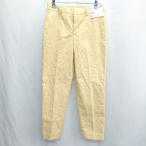 ◇ Θ◎●未使用● UNIQLO ユニクロ ドライストレッチ クロップドパンツ サイズ ウエスト61ヒップ88 イエロー レディース E