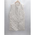 * ** не использовался *⊇ Java стеганое полотно безрукавка с хлопком жакет лучший размер S-M оттенок белого женский E