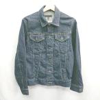 ◇ ⊇ UNIQLO ユニクロ デニム 長袖 ジャケット サイズS ネイビー メンズ E