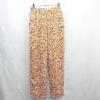 * Θ Thevon.zevon общий рисунок талия резина легкий flare pants размер F orange серия женский E