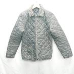 ◇ ⊇ LAVENHAM ラベンハム 中綿 キルト 長袖 ジャケット サイズ38 グレー レディース E