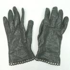 * ⊇Φ MAISON FABRE mezzo n мех b рубин ju- оборудование орнамент перчатка перчатки надпись нет черный женский E