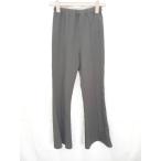 * Θ MURUAm Roo a центральный Press flare pants размер F черный женский E