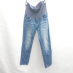 * Θ ANGELIEBE задний талия резина материнство брюки размер L оттенок голубого женский E