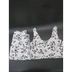 * Θ emmi yoga цветочный принт накладка ввод bla брюки йога одежда размер 1 белый черный женский E