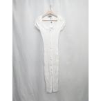 ◇ ⊂ ◎ ●未使用● ZARA ザラ ロング丈 ワンピース サイズUSA S ホワイト レディース E