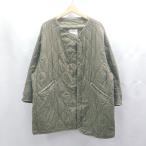 * ⊇ FREAK'S STORE freak s магазин с хлопком no color длинный рукав стеганое пальто размер F хаки женский E