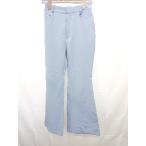 * Θ MURUAm Roo a потускнение цвет flare pants размер 2 оттенок голубого женский E