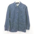 ◇ ⊇ UNIQLO ユニクロ デニム 長袖 オーバーシャツジャケット サイズM ブルー系 メンズ E
