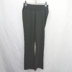 * Θ nano universe Nano Universe талия резина ребра кромка разрез flare pants размер 36 черный женский E