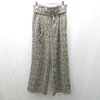 * Θ ROPE PICNIC Rope Picnic тысяч птица .. casual проверка flare pants размер 38 оттенок коричневого женский E