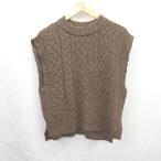 * ⊇ Bou Jeloudb-ju Roo do кабель style безрукавка лучший размер свободный Brown женский E