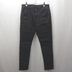 * Θ GORIGAOgoligao повреждение обработка обтягивающий брюки размер L оттенок черного мужской E