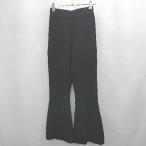 * ⊂ SeaRoomlynn наклейка -m Lynn RIB вязаный BASIC flare pants размер S черный женский E
