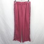 * Θ AMERI Ame li талия резина боковой линия flare pants размер надпись нет оттенок красного женский E