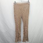 * W.W.Gf-zf- гарантия Lee талия резина тугой девушка простой flare pants размер F оттенок коричневого женский E