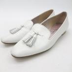 * Θ GINZA Kanematsu Ginza Kanematsu простой серия кисточка Loafer размер 22 1/2 оттенок белого женский E