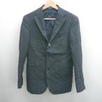* ⊂ LES MUESre Mu необшитый на спине 2 отдушина длинный рукав бизнес tailored jacket размер Y3 темно-синий серия мужской E