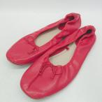 * ⊂ ZARA Zara размер 23.5 лента дизайн балетки размер 37 оттенок красного женский E