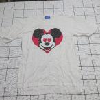 ◇ ⊂ 東京ディズニーリゾート ミッキーマウス 半袖 半袖Ｔシャツ サイズL ホワイト系 メンズ E