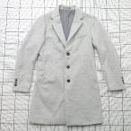 # ⊇ MEN'S MELROSE мужской Melrose простой casual длинный рукав Пальто Честерфилд размер 3 серый серия мужской E