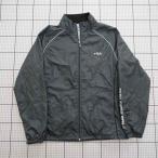 ◇ ⊂ FILA フィラ 通気性良好 長袖 ウィンドブレーカー サイズM グレー系 メンズ E